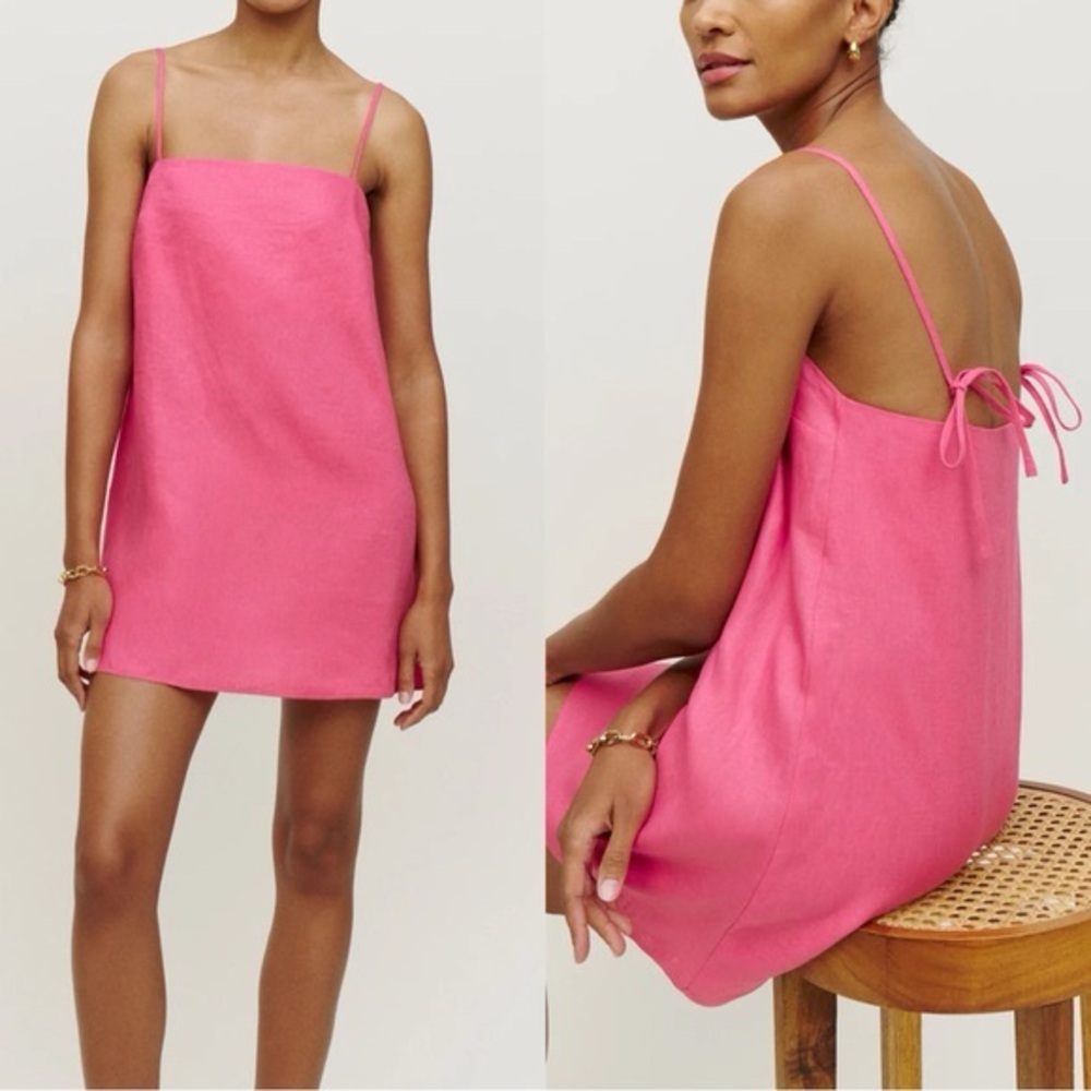 Reformation Aubree Linen Dress